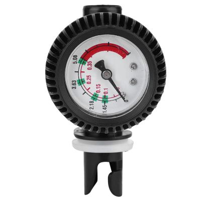 Estink Kayak Air Pressure Gauge, 0-5 PSI Inflatable Boat Air Pressure Barometer Pressure Tester for Inflatable Kayak Boat Surfboard Pump, Black