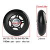 1 Pair/2pcs Luggage Suitcase Replacement Wheels 60mm/70mm/72mm/75mm/87mm/94mm/100mm, Rubber Swivel Caster Wheels 6mm Bearings Repair Kits (OD90xThk24mm/3.54x0.94in) view 2