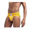 JOCKMAIL Mens Jock Strap Briefs Mens Athletic Jockstrap Athletic Supporter Mens Thongs Underwear (as1, alpha, x_l, regular, regular, Yellow) view 4