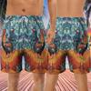 228CLOSET Rooster Men's Swim Trunks - Tropical Chicken Hawaiian Shorts for Men, Men's Summer Bathing Shorts Set 26 Size Size L view 3