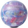 PECOGO Volleyball Size 5 Soft PU Leather Purple Indoor Outdoor Volleyballs Sports Training Game Play Ball for Beginner, Teenager, Adult view 1