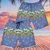 228CLOSET Hula Dancer Men's Swim Trunks - Beautiful Girls Hawaiian Shorts for Men, Men's Summer Bathing Shorts Set 27 Size Size 4XL view 2