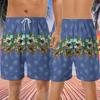 228CLOSET Hula Dancer Men's Swim Trunks - Beautiful Girls Hawaiian Shorts for Men, Men's Summer Bathing Shorts Set 27 Size Size 4XL view 3