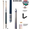 2021 Champion Lost Pieces Series Onora Pool Cue Stick 60 inch Long, Low Deflection Pro Taper, White or Black Hard Case,Model: LPC4, Onora Cue (Black case, 11.75mm tip Size, Weight 20oz) view 3