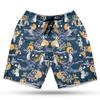 Hula Girl Men's Swim Trunks - Sunset Orange Hawaiian Shorts for Men, Men's Summer Bathing Shorts Set 27 Size Size 2XL view 1