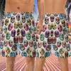 Wrestling Mask Men's Swim Trunks - Summer Hawaiian Shorts for Men, Men's Summer Bathing Shorts Set 30 Size Size XL view 2