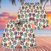 Wrestling Mask Men's Swim Trunks - Summer Hawaiian Shorts for Men, Men's Summer Bathing Shorts Set 30 Size Size XL view 3