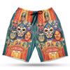 228CLOSET Lucha Libre USA Men's Swim Trunks - Wrestling Hawaiian Shorts for Men, Men's Summer Bathing Shorts Set 30 Size Size XL view 1