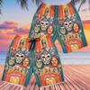 228CLOSET Lucha Libre USA Men's Swim Trunks - Wrestling Hawaiian Shorts for Men, Men's Summer Bathing Shorts Set 30 Size Size XL view 2
