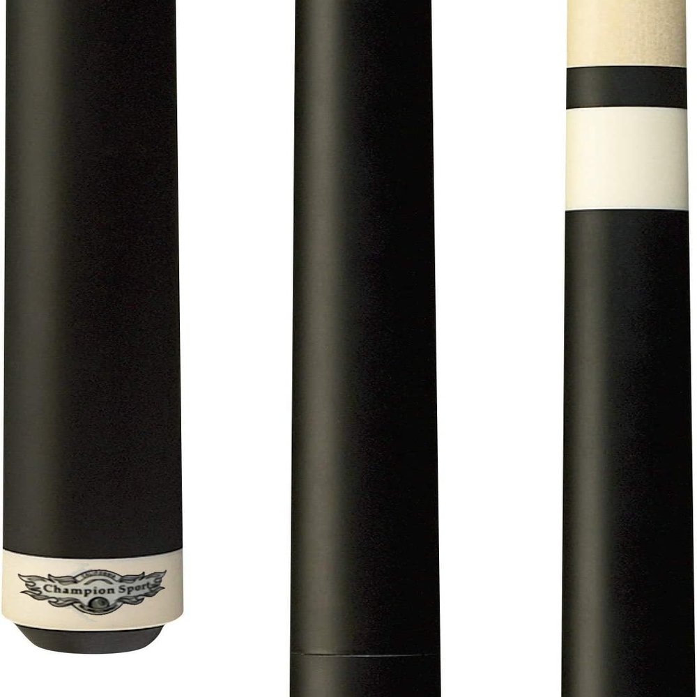 Champion Cerberus and Eros Series Heavy Hitter Jump Break Cue - 19-26 oz 3 Piece Pool Stick for Explosive Breaks and Effortless Jumps (KB-1 Black, 21oz)