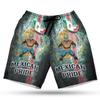228CLOSET Lucha Libre Men's Swim Trunks - Mexican Wrestler Hawaiian Shorts for Men, Men's Summer Bathing Shorts Set 30 Size Size L view 1