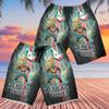 228CLOSET Lucha Libre Men's Swim Trunks - Mexican Wrestler Hawaiian Shorts for Men, Men's Summer Bathing Shorts Set 30 Size Size L view 2