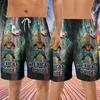 228CLOSET Lucha Libre Men's Swim Trunks - Mexican Wrestler Hawaiian Shorts for Men, Men's Summer Bathing Shorts Set 30 Size Size L view 3