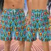 Wrestling Mask Men's Swim Trunks - Lucha Libre Hawaiian Shorts for Men, Men's Summer Bathing Shorts Set 30 Size Size S view 3