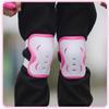 Girls Skating Knee Brace Elbow Wrist Pads Set Adjustable Collision Avoidance Skate Roller Blading Cycling Kneepad Elbow Wrist Braces Knee Support Guards Protective Gear view 3