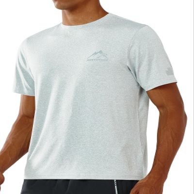 NORTHYARD Men's UPF 50+ Sun Protection Shirts Swim SPF UV Quick Dry Short Sleeve T-Shirts for Athletic Fishing Rash Guard Grey Heather S