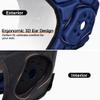 COOLOMG Soft Shell Flag Football Helmet 7v7 Rugby Helmet Scrum Cap Soccer Padded Headgear Adjustable Head Protector for Adults Purple view 2