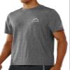 NORTHYARD Men's UPF 50+ Sun Protection Shirts Swim SPF UV Quick Dry Short Sleeve T-Shirts for Athletic Fishing Rash Guard Carbon Heather 2XL view 1