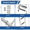 304 Stainless Steel Slip 2 Step+3 Step Folding Telescoping Ladder Folding Dock Ladder 400 LB Replacement for Boats Pontoons RVs Ships view 4
