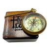 Bible Verse Brass Compass  Trust in The Lord with All Your Heart (Proverbs 3:5-6) | Religious Gifts for Men, Women, Boys, Girls, Teens | Daily Encouragement, Easter, Baptism, Faith-Based Keepsake view 2