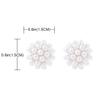 YOQUCOL Round Simulated Pearl Golden Clip On Stud Earrings Non Pierced Ear Earrings for Women view 2