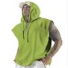 Aixdir Sleeveless Shirts for Men Rock Tank Tops Gym Fitness Sleeveless Hoodie Green view 1