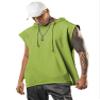 Aixdir Sleeveless Shirts for Men Rock Tank Tops Gym Fitness Sleeveless Hoodie Green view 3