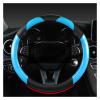 FUERU Car Steering Wheel Cover Set Universal Car Steering Wheel Cover Carbon Fiber Leather Comfort Shock-Absorbing Car Interior (Color : 3#) view 1