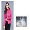 WSLCN Women Down Jacket Lightweight Duck Down Quilted Stand Collar Puffer Jacket White 2XL view 2