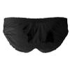 ACSUSS Mens Swim Trunk Briefs Bikinis Elastic Waistband Underwear Swimming Shorts Sleep Beachwear Black XX-Large view 4