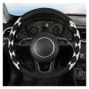 FUERU Car Steering Wheel Cover Set Universal Car Steering Wheel Cover Ice Silk Leather Waterproof and Sweatproof Delicate Car Interior (Color : 3#) view 1