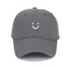 Umeepar Smile Face Baseball Cap for Women Men Adjustable Low Profile Unstructured Cotton Dad Hat (US, Alpha, One Size, Grey) view 2