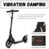 GLDDFDG Folding Scooter for Adults, Commuter Kick Scooter 300 lbs Capacity, Big Wheels Scooters for Kids 8 Years and up, Adjustable Height, Aluminum,Black view 4