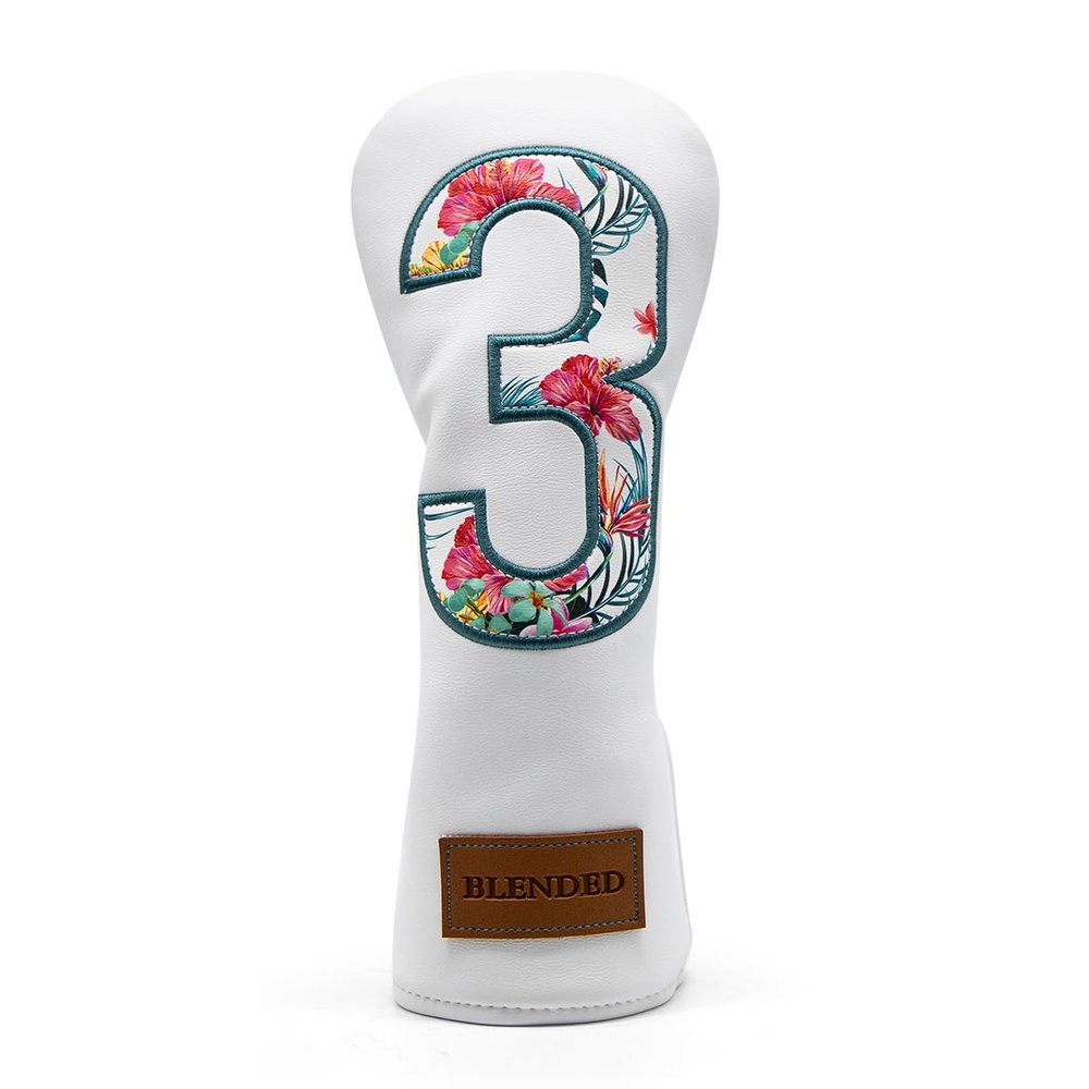 BAIRBRE Golf Club Covers Driver Covers Fairway Wood Headcover Hybrid Cover Leather Mallet Putter Covers Blade Headcovers Golf Head Covers for Most Brand (for Fairway Wood 3)