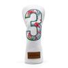 BAIRBRE Golf Club Covers Driver Covers Fairway Wood Headcover Hybrid Cover Leather Mallet Putter Covers Blade Headcovers Golf Head Covers for Most Brand (for Fairway Wood 3) view 1