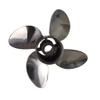 Xspeed Stainless Steel 4 Blades Outboard Propeller with Interchangeable Hub Kits for 4-3/4" Gearcase Yamaha 150-225hp,15 Spline Tooth LH(15 1/4x18 LH) view 3