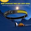 Beccason 2Pack LED Headlamp Rechargeable - 230 COB Super Bright Head Lights for Forehead, Hard hat Light for Adults, USB C Headband Flashlight for Work, Hunting, Running, Camping Essentials Gear view 2