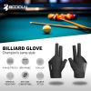 YFY Billiards Glove 3 Finger Pool Glove for Left Hand, Durable Double Stitched, Snooker Cue Sport Glove Popular Sizes for Men & Women view 2
