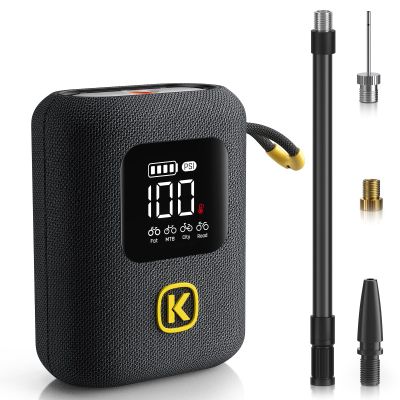 Fanttik X8 Ace Bike Pump 150PSI Fast Portable Tire Inflator, Cordless Rechargeable Electric Bicycle Air Pump, Auto Stop, with Presta and Schrader Valve for Fat, Mountain Bike, City Bike, Road Bike