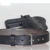 Kmioc Concealed Carry CCW Leather Gun Belt 1 1/2 inch 100% Full Grain Thick Leather Belt for Gun Carry view 3