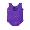 HOZIY Little Girls Gymnastics Leotards 8-9 9-10 8-10 Year Old Dark Purple Multicolored Colorful Sparkle Tumbling Outfits Kids Leo Tank Sleeve Bodysuits view 2