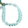 Aquamarine Color Hydro Quartz Teardrop Faceted 5X8 MM Beads 6" Strands CHIK-STNRD-46918 view 1