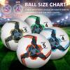 Tradder 4 Pack Soccer Balls with Pump Size 3 4 5 Deflated Soccer Balls for Outdoor Indoor League Game Sport Practice Training Gift for Kids Youth Teens Adult(Mechanical Style,Size 4) view 3