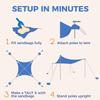 WEKAPO Beach Tent Sun Shelter 8 x 8 FT with Beach Blanket 7 x 8 FT view 4