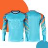 DRHOM Youth Boys Padded Protection Football Goalkeeper Jersey Long Sleeve Goalie Shirt Training Soccer Uniform (as1, Numeric, Numeric_12, Regular, Blue) view 4