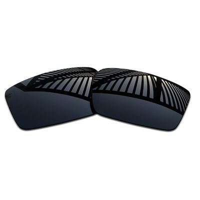 MYCOURAG UV Protection Polarized Replacement Lenses for Costa Del Mar Blackfin Sunglasses Frame - Solid Black Polarized