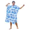 Catalonia Absorbent Surf Poncho Men Women, Quick Dry Towel Changing Poncho, Hooded Towel Poncho Adult, Changing Robe for Beach Surfing Swimming, Aqua Leaf view 1
