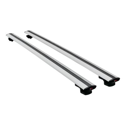 Compatible with Kia Ceed (ED) SW Pre-Facelift 2006-2009 Basic Model Car Roof Rack Cross Bar Grey Aluminium 2 Bars