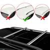 Compatible with Kia Ceed (ED) SW Pre-Facelift 2006-2009 Basic Model Car Roof Rack Cross Bar Grey Aluminium 2 Bars view 2