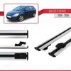 Compatible with Kia Ceed (ED) SW Pre-Facelift 2006-2009 Basic Model Car Roof Rack Cross Bar Grey Aluminium 2 Bars view 3